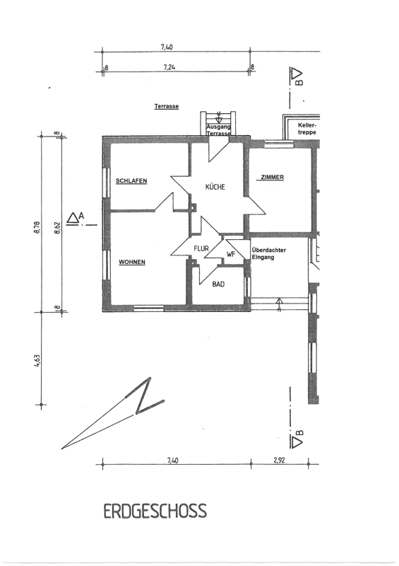 Grundriss EG Bungalow Rellingen