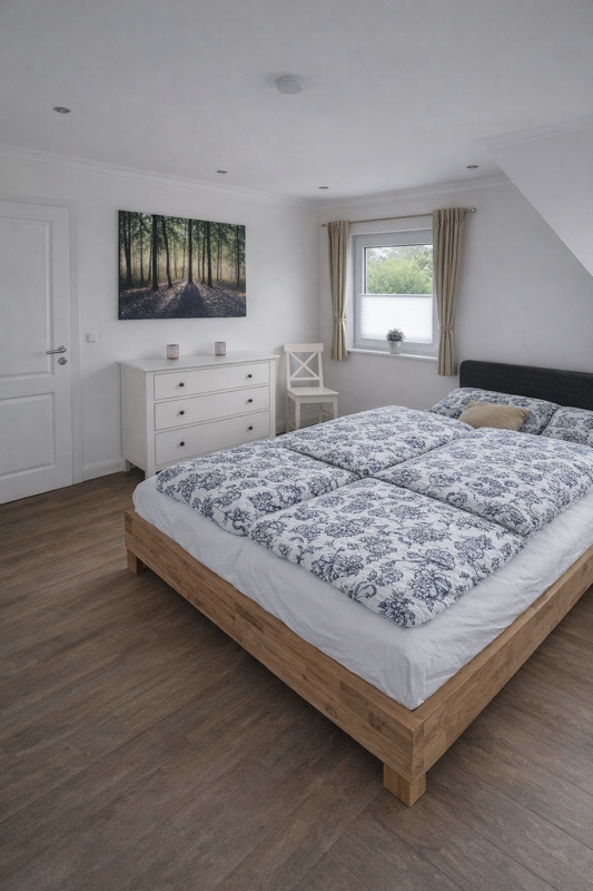 Schlafzimmer Doppelhaush�lfte Prisdorf