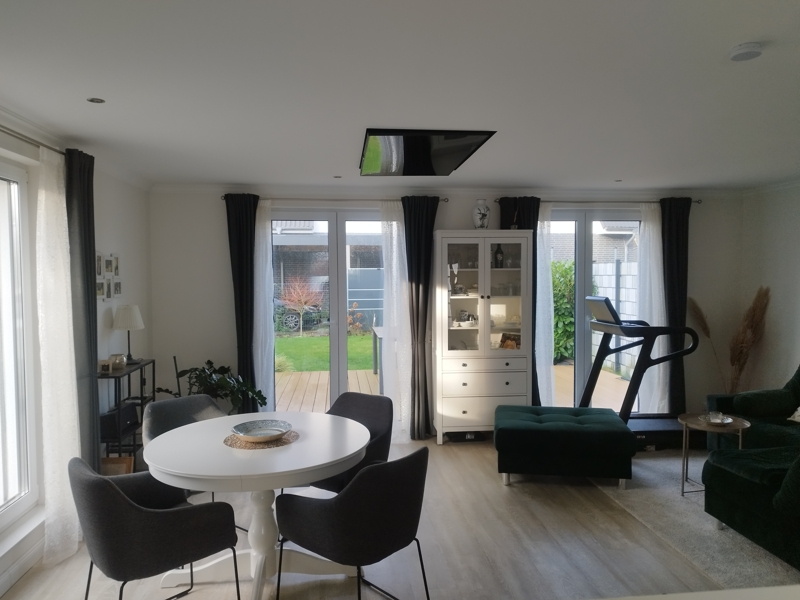 Wohnzimmer Doppelhaush�lfte Prisdorf