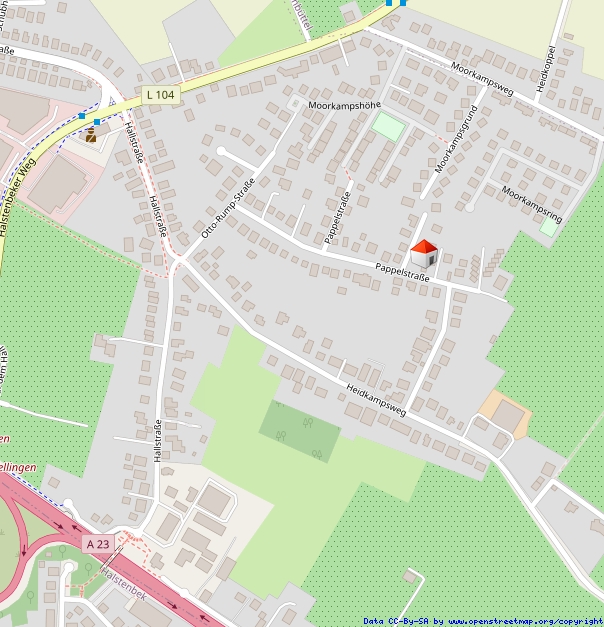 LAGEPLAN Doppelhaush�lfte Rellingen